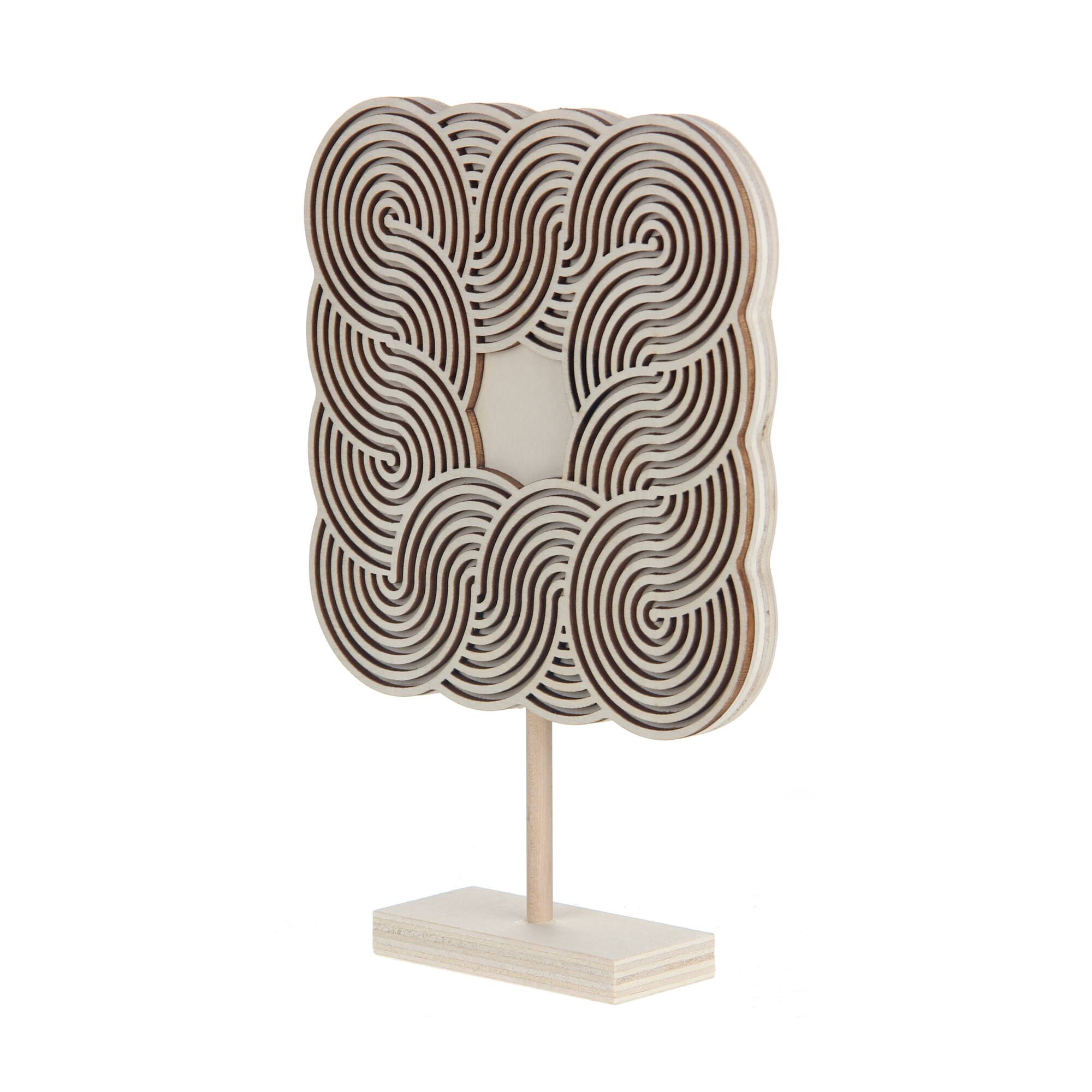 Jonathan Adler x Michaels 8" Pompidou Square DIY Wood Tabletop Décor with Stand